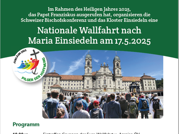 Peregrinação da Suíça a Einsiedeln em 17.05.2025